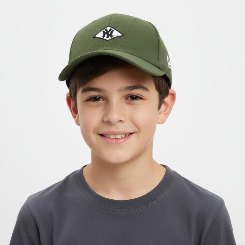 JAMONT Kids Baseball Cap, NY Design, Adjustable Black Cotton Cap, Unisex Summer Sports Hat - Image 2