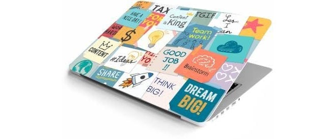 WALLTON - Motivational-B HD Quality Vinyl Laptop Skin Decal/Sticker Protector, Fits Dell, Hp, Lenovo, Toshiba, Acer, ASUS and for All Models Up to 11.6" - 15.6" Inch, Pack of 1 - Image 2