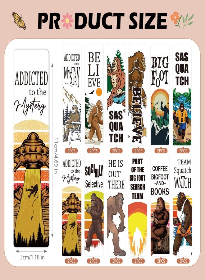 AFRITEE UV DTF Bookmark Stickers - 24 Sheets Book Lovers UV DTF Blank Bookmark Decals, Book Flowers Butterfly Skull Funny Transfer Sticker DIY Blank Acrylic Bookmarks Decoration - Image 4