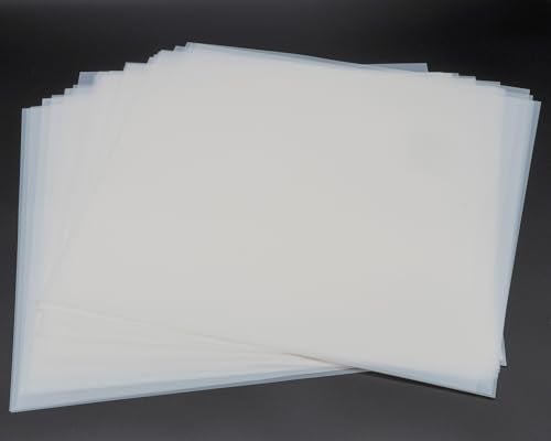 neglex 40PCS 4mil Blank Mylar Stencil Sheets12X12 inch Milky Translucent PET Blank Stencils SheetsTemplate Material for Cutting Machines Laser Cutting FoodSafe Craft Plastic - Image 1