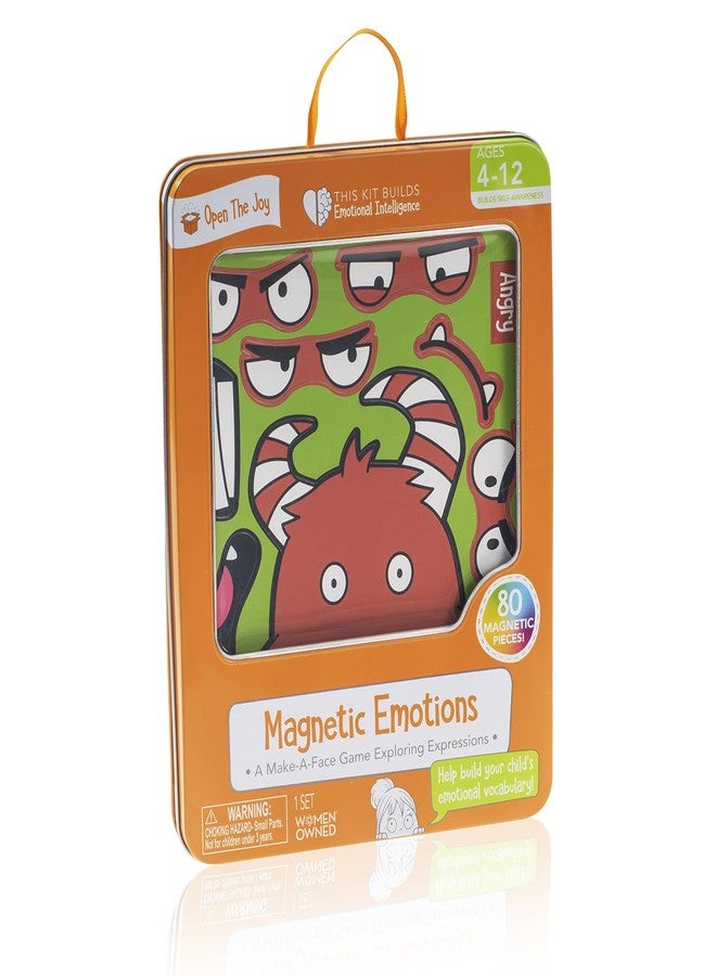 Open The Joy Magnetic Emotions Playset: Explore, Learn, and Express Feelings with Mix and Match Magnetic Characters and Expressive Faces - Ages 4 and Up - Image 1
