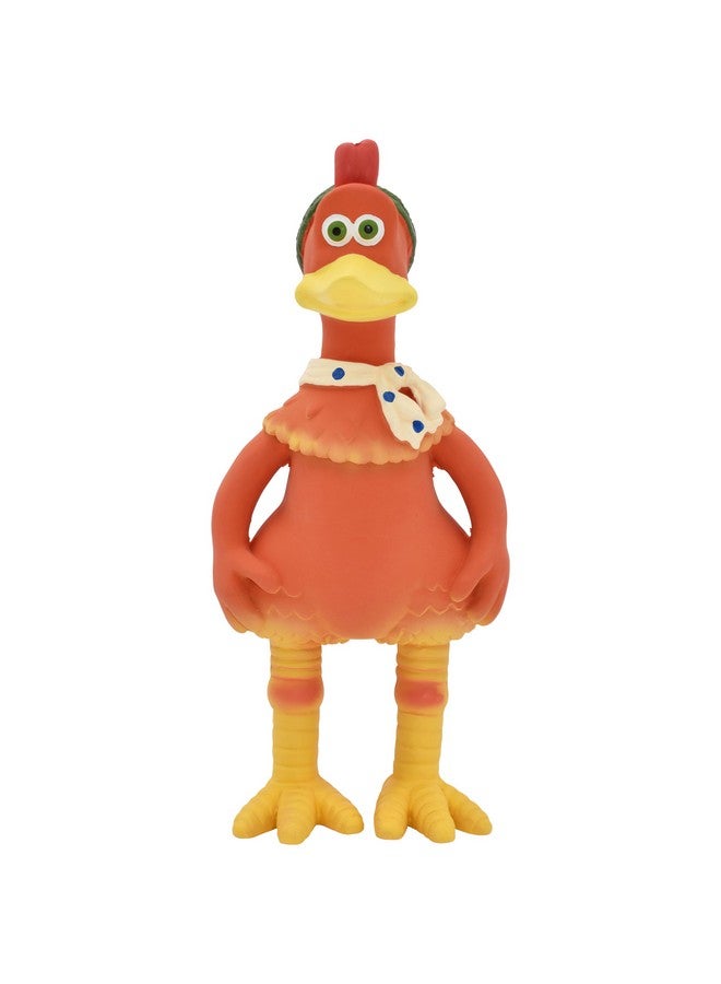 Multipet Chicken Run Ginger Latex Dog Toy - Durable Squeaky Dog Toy for All Dogs - Easy-to-Clean Latex Dog Squeaky Toys - Dog Toys for Cuddling, Chewing & Playing - Cute Pet Toy (9.5")