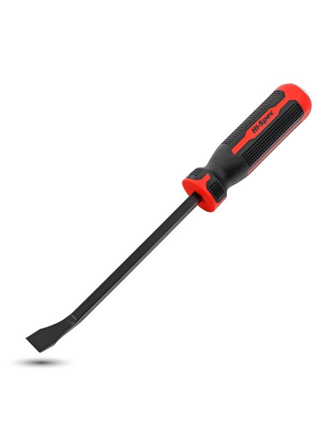 Hi-Spec Hi-Spec 1pc Carbon Steel Pry Bar Set - 12" (1ft) / 0.3m" Size with Heavy Duty Striking Cap. Ergonomic Comfort Hold Handles for Home & Garage DIY Jobs  - Image 1