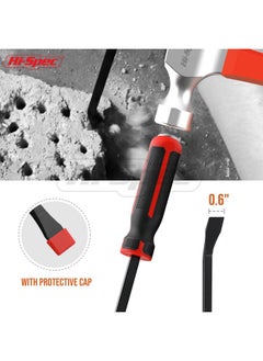 Hi-Spec Hi-Spec 1pc Carbon Steel Pry Bar Set - 12" (1ft) / 0.3m" Size with Heavy Duty Striking Cap. Ergonomic Comfort Hold Handles for Home & Garage DIY Jobs  - Image 3