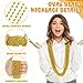 EOBOH 100PCS Mardi Gras Beads Gold Oval Beaded Necklace Stuff 32 Mardi Gras Christmas Beaded Necklace Costume Bulk Festival Parade Throw Accessories for Mardi Gras St Patricks Christmas Celebrations - Image 4