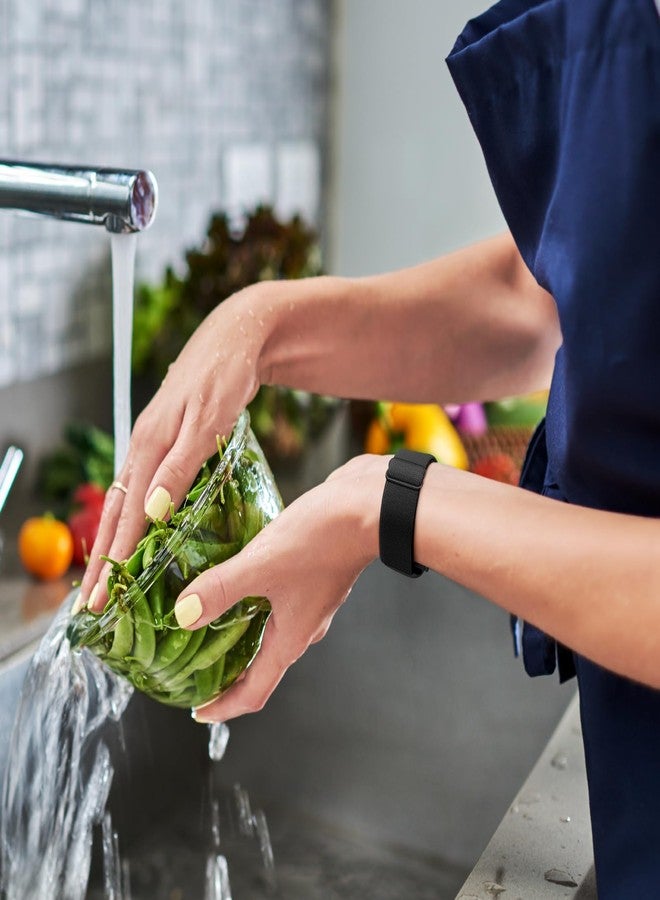 CCnutri Stretchy Solo Loop Compatible with Apple Watch Bands 38mm 40mm 41mm 42mm 44mm 45mm 46mm 49mm, Splash-Proof Nylon Sport Strap Women Men for iWatch Series 11 10 9 8 7 6 5 4 3 SE/Ultra 3 2, 4 Pack - Image 3