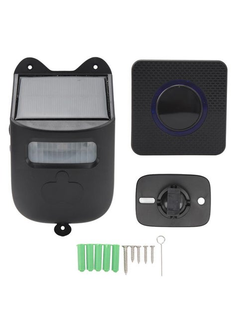 Solar Wireless Driveway Alarm Door Sensor Infrared Sensor Door Alarm with Digital Display 1 Receiver 1 Motion Detector