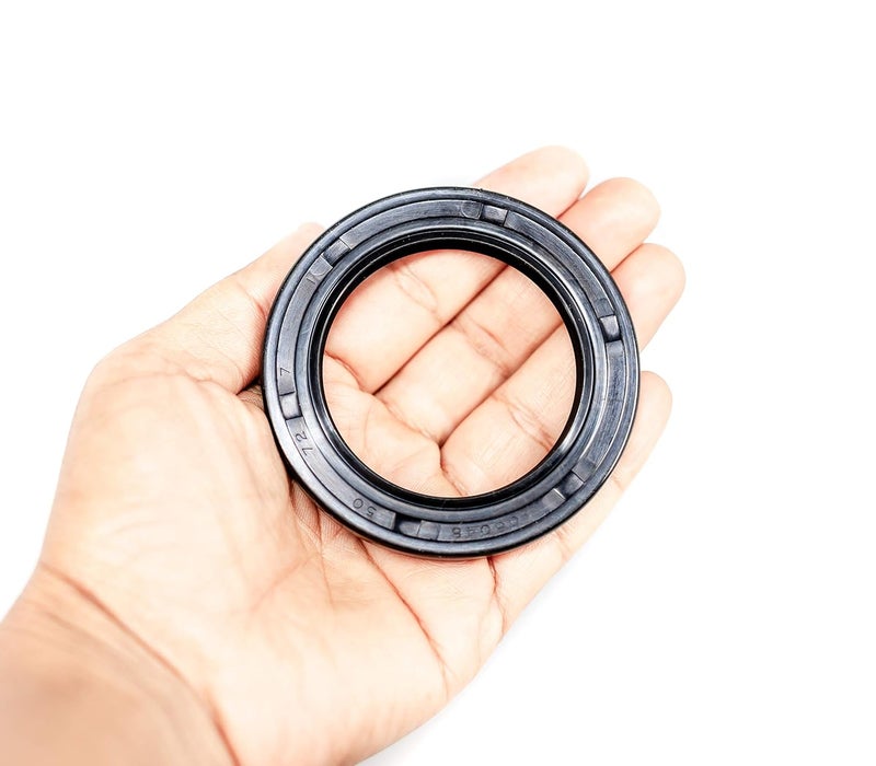 EAI Oil Seal 50mm X 72mm X 7mm TC Double Lip w/Spring. Metal Case w/Nitrile Rubber Coating - Image 1