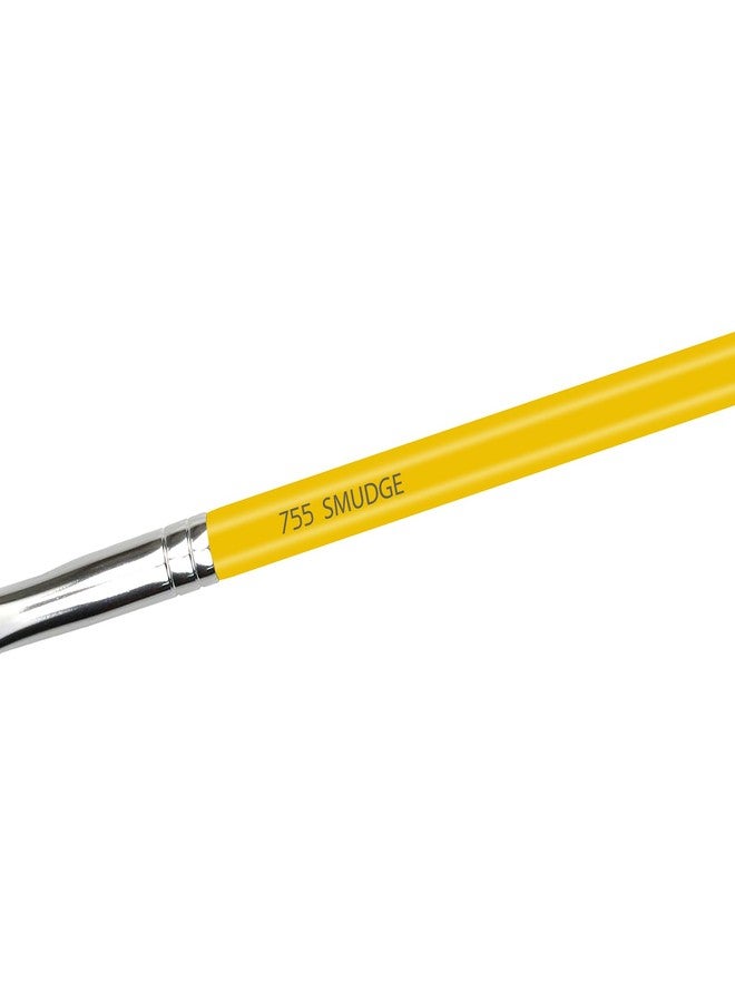 Bdellium Tools Professional Makeup Brush - Studio Series 755 Smudge - With Mix of Soft Natural and Synthetic Fibers, For Creating the Soft, Smoky Eyes (Yellow, 1pc) - Image 4