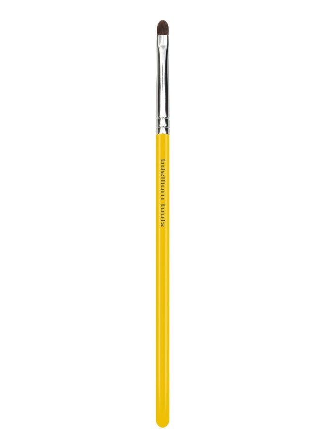 Bdellium Tools Professional Makeup Brush - Studio Series 755 Smudge - With Mix of Soft Natural and Synthetic Fibers, For Creating the Soft, Smoky Eyes (Yellow, 1pc) - Image 1
