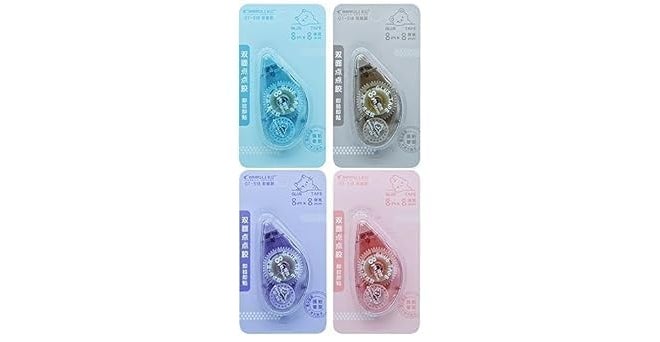 CHEENNY Correction Tape - Correction Tape 6 Meter X 5 MM for Journal, Correction Pen, Whitener for Correction, Stationery Items for School & Office,Correction Pen Tape (Multicolor) (Design-4) - Image 3