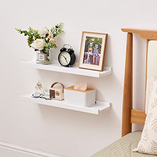 TRWISWDC Floating Shelf White Oak Wood Wall Shelves 12 Inch (Upgrade Width 6"), Display Picture Ledge Shelf for Bedroom Living Room Bathroom Office Kitchen Wall Storage Shelves - Image 5