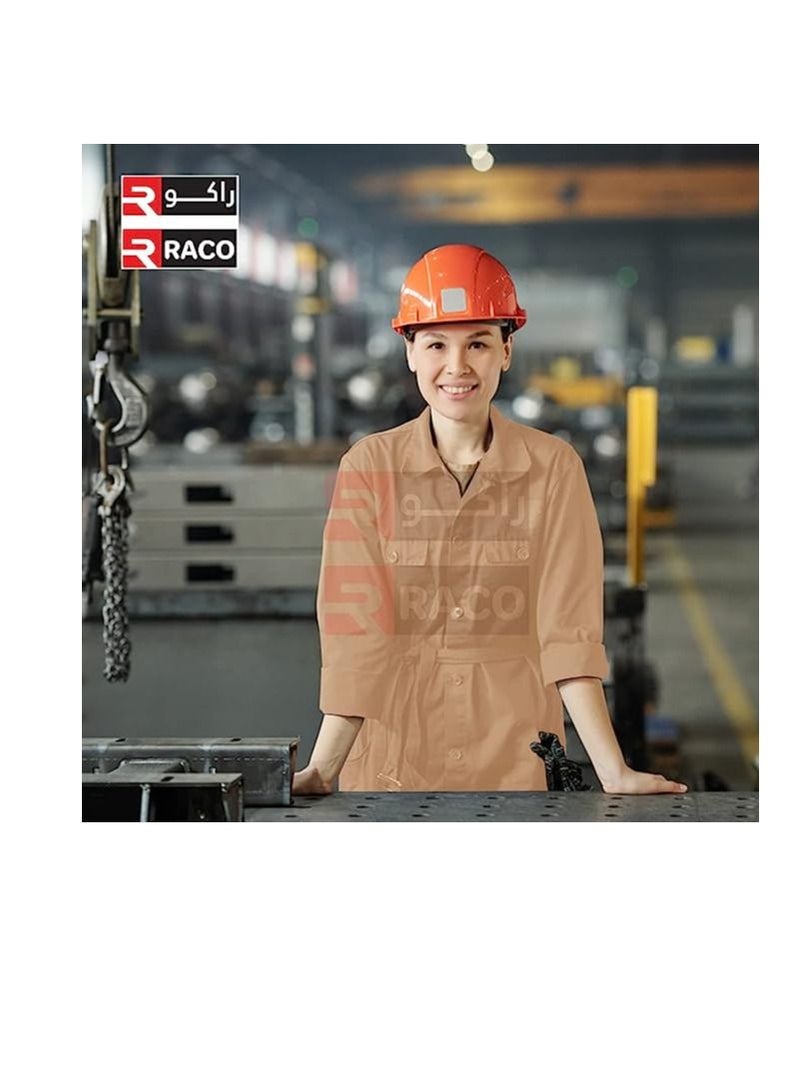 RACO RACO Industrial Coverall Long Sleeves Pre-Shrunk 190GSM 100% Twill Cotton L  - Image 2