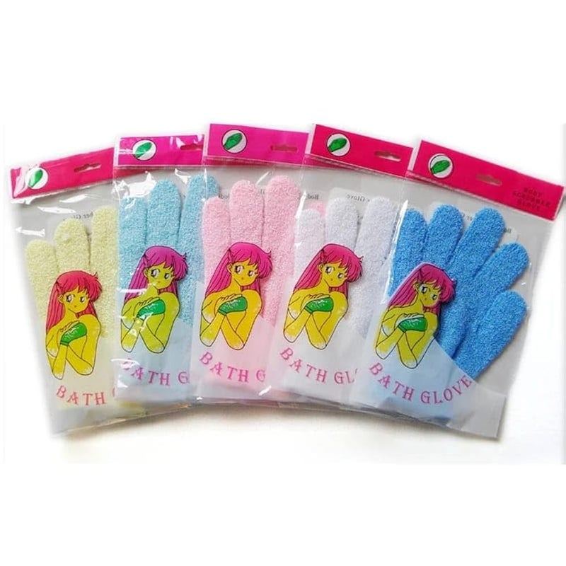Exfoliating Gloves Bath Sponge Body Dead Skin Remover Bathroom Shower Brush Massager Scrub Exfoliator Magic Bathing (2) - Image 3