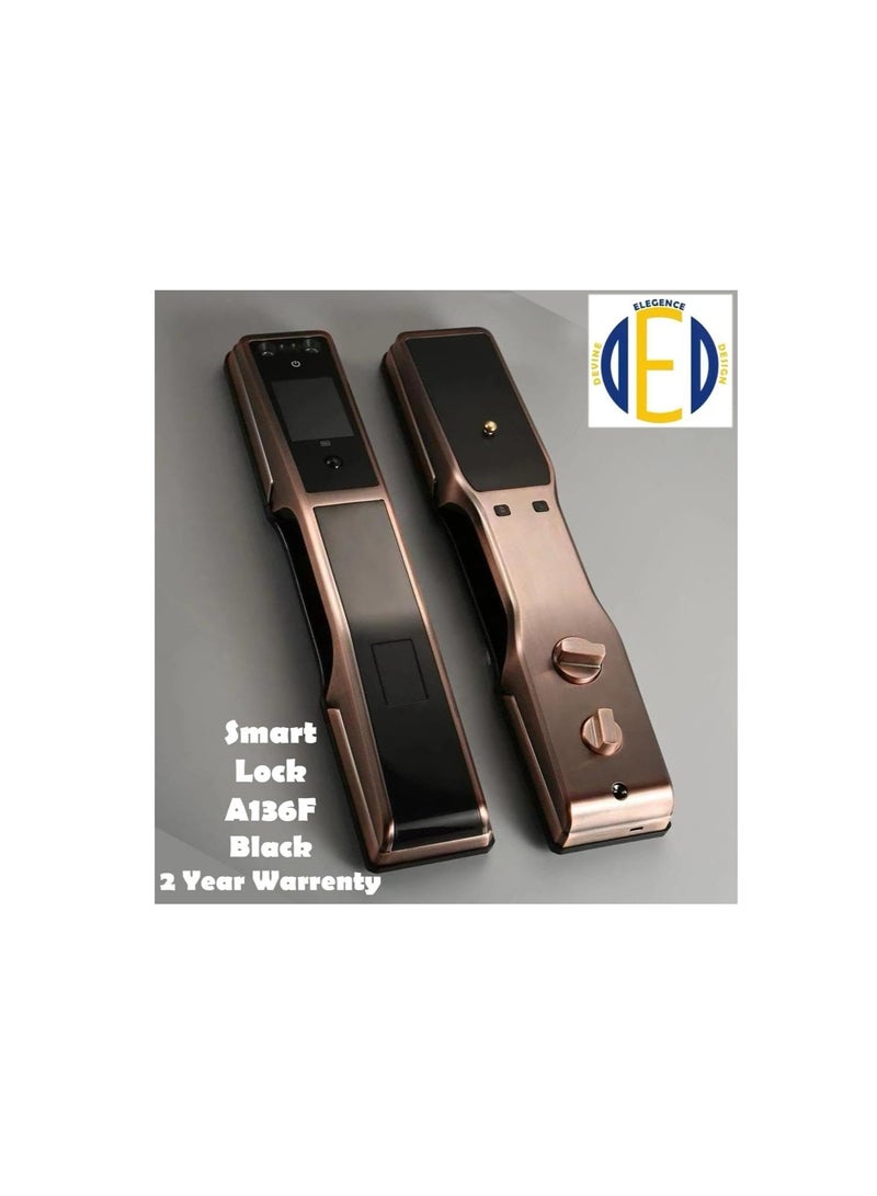 Elegance Smart Lock With Camera A136F (black) - Image 1