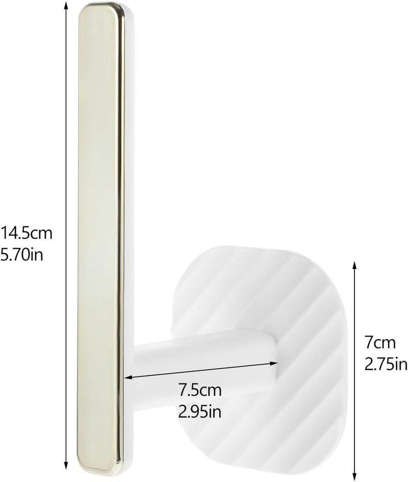 DECHOUS Strong Adhesive Bathroom Hooks 2pcs White Wall Mounted Self Adhesive Hooks for Towel Shower Door Key Storage Heavy Duty - Image 2