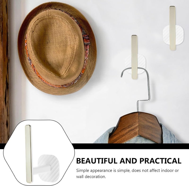 DECHOUS Strong Adhesive Bathroom Hooks 2pcs White Wall Mounted Self Adhesive Hooks for Towel Shower Door Key Storage Heavy Duty - Image 5