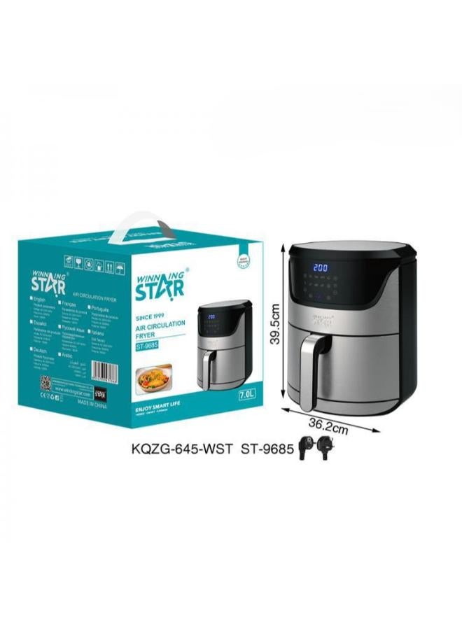 ويننج ستار المقلاة الكهربائية St-9685فضي - Image 2