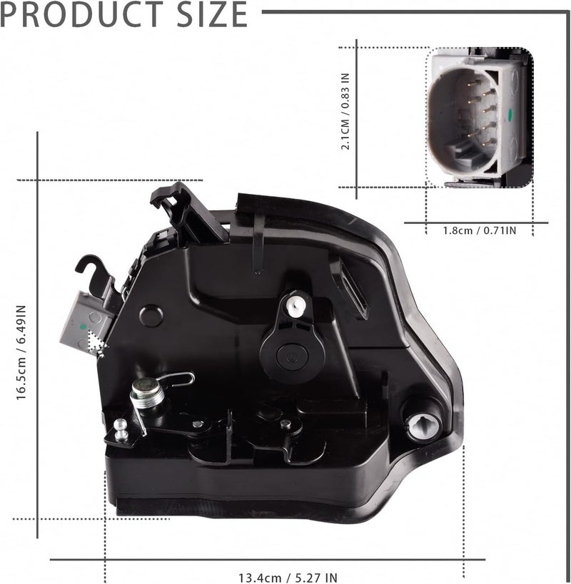 Unikpas Front Left Door Lock Actuator Motor for BMW X5 (2000-2006) - Replacement Driver Side Door Lock Latch Assembly - Image 3