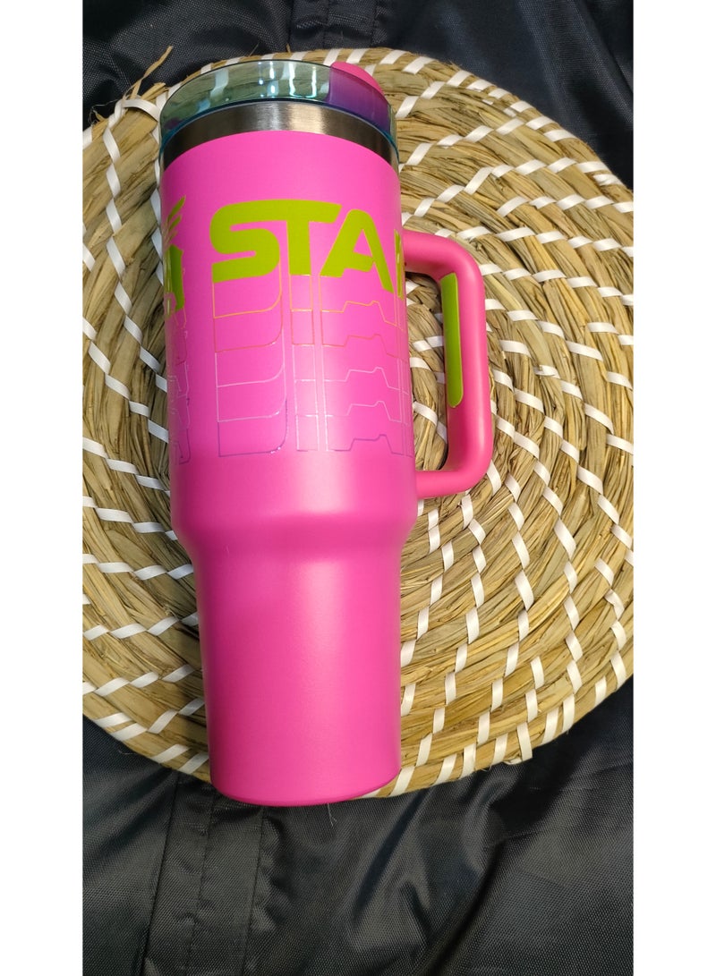 ستانلي مج ستانلي كوينشر ستانلس استيل مع الماصه 1200 مل ( فوشيا) - Image 4