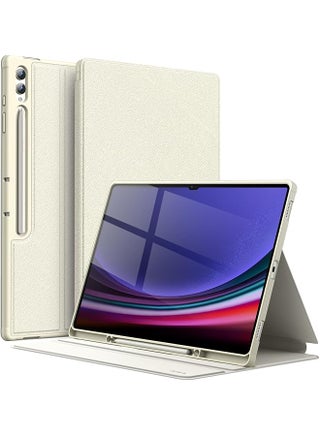 JETech Case for Samsung Galaxy Tab S10 Ultra/Tab S9 Ultra 14.6-Inch with S Pen Holder, Slim Folio Stand Protective Tablet Cover, Multi-Angle Viewing (Beige) - pzsku/ZF44400B1272A6D2E3DA9Z/45/_/1729809286/9f0070f7-a5ec-4559-8f45-fb222580b38f