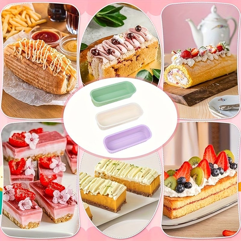 Green Silicone Mini Loaf Pans Reusable Nonstick for Air Fryer Oven Baking - Image 5