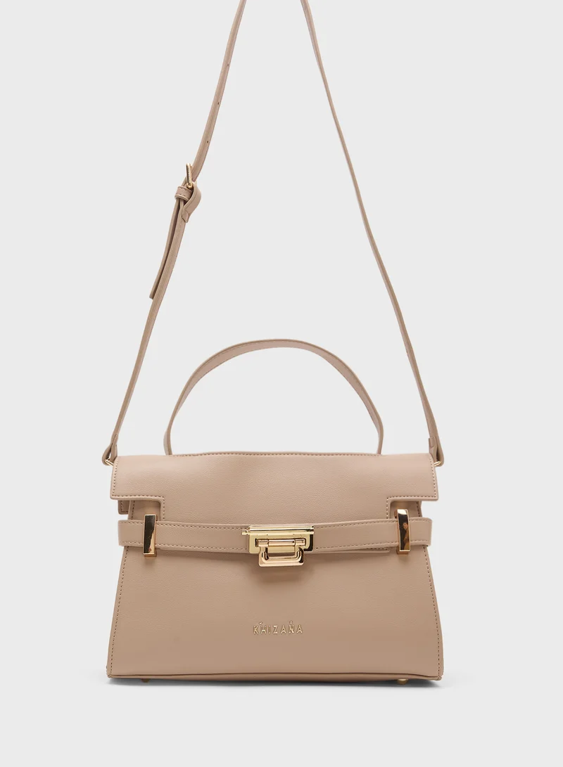Khizana Clasp Satchel Bag