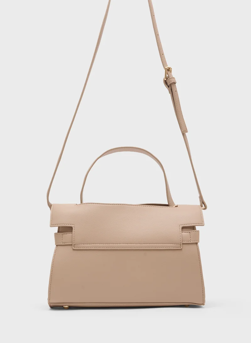 Khizana Clasp Satchel Bag