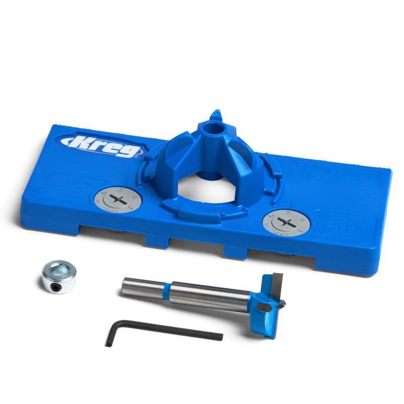 Kreg Concealed Hinge Jig - 35mm Cup Drilling Jig - Adjustable Cabinet Door Installation Tool - KHI-Hinge - Image 1