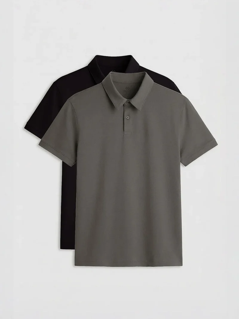 تومي لايف TOMMY Men's Cotton-Elastane Polo T-Shirt