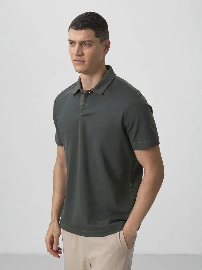 تومي لايف TOMMY Men's Cotton-Elastane Polo T-Shirt