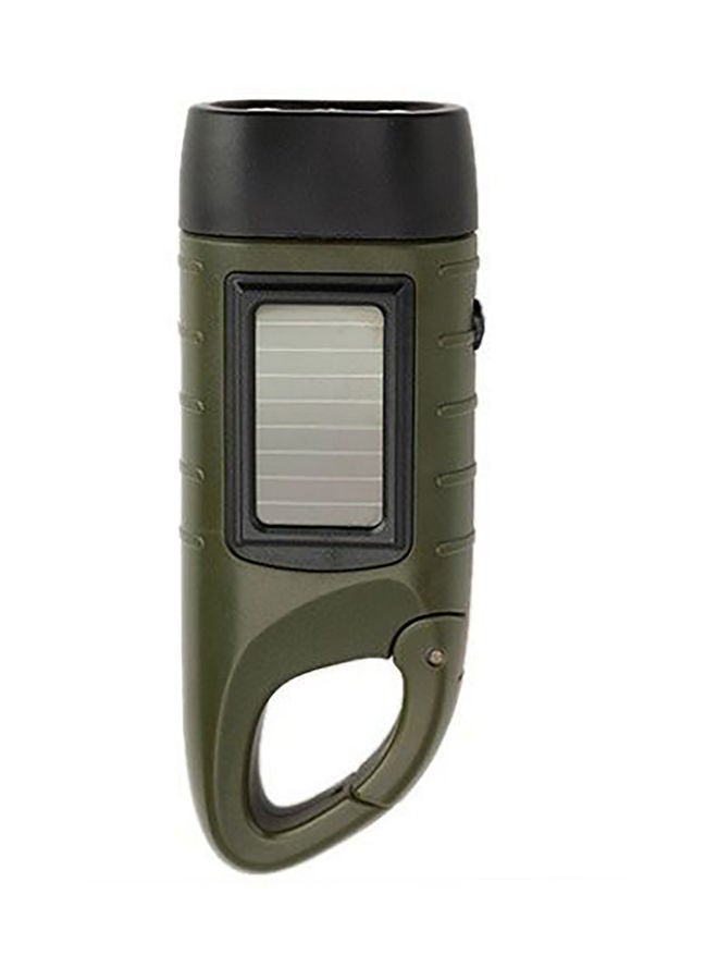 NIBEMINENT Portable Solar Powered Flashlight Black/Green 8 x 4cm - Image 1