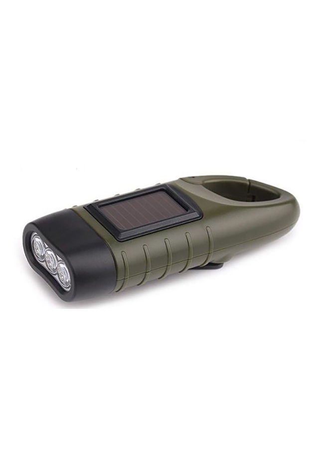 NIBEMINENT Portable Solar Powered Flashlight Black/Green 8 x 4cm - Image 2