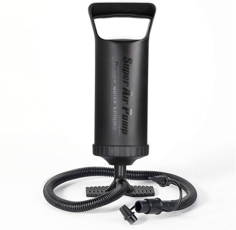 QDH Hand Pump - Double Quick Air Pump for Inflatable, Hand Held Air Pump Rapid Inflation Portable Manual Air Pump with 3 Nozzle for Outdoor, Swimming Ring, Mattress, Pool Floats, Inflatable Toys - Image 1