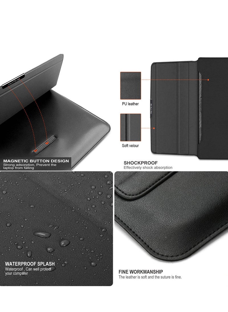 SYOSI 13-14 Inch Laptop Sleeve Bag Universial 2 in 1 Inner Sleeve with Stand Function Portable Waterproof Laptop Case  - Image 4