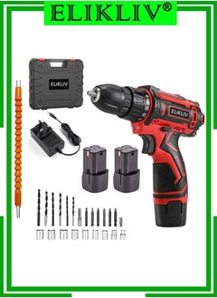 Red 18V Electric Drill