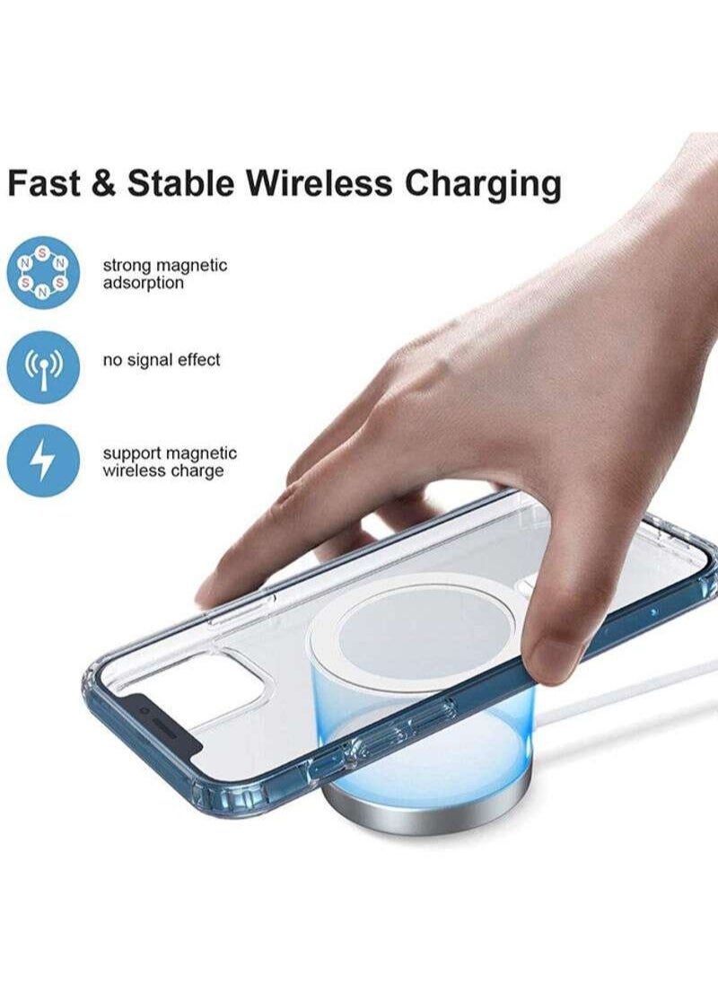 BORTONY - iPhone 12/12 Pro Magsafe Case Clear Magnetic Cover for Apple iPhone 12 and 12 Pro 6.1 inch - Image 1