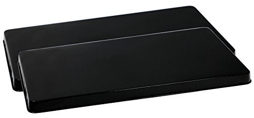 Reston Lloyd Rectangular Stove Burner Covers, Set of 2, Black - Image 5