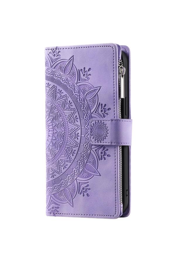 S-TOP Case For Motorola Moto G55 Multi-Card Totem Zipper Leather Phone Case - Image 2