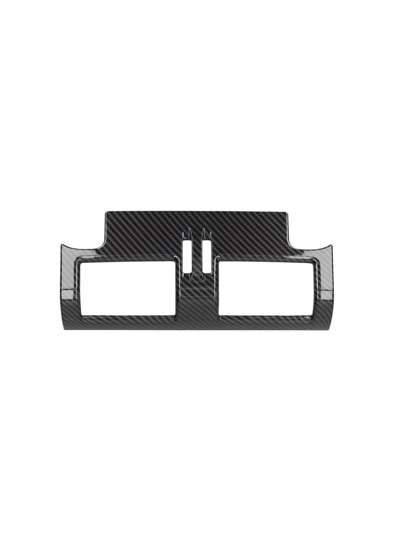 Generic - Rear Air Vent Trim, Rear Air Vent Outlet Trim Frame Interior Decoration Fit for Defender 20202021(Carbon fiber) - Image 1