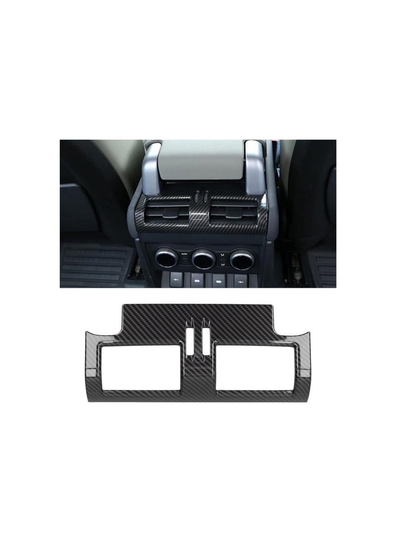 Generic - Rear Air Vent Trim, Rear Air Vent Outlet Trim Frame Interior Decoration Fit for Defender 20202021(Carbon fiber) - Image 1