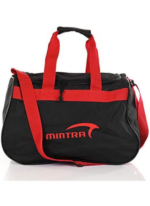 Polyester Duffel Bag With Top Handle And Front Logo Print