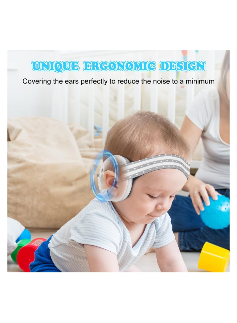 SOLARAE Noise Cancelling Headphones for Babies and Toddlers (Up to 36 Months) - Ear Protection for Sleep, Travel, Concerts, and Events. Perfect Hearing Safety for Infants! - Image 3