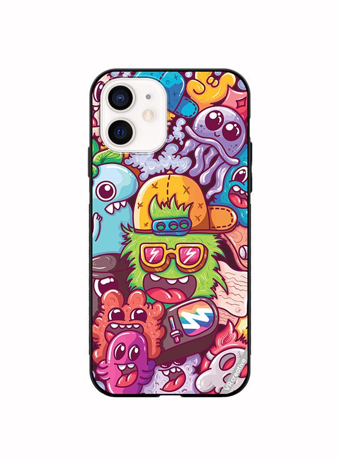 VR CREATIVE Protective Case Cover For Apple iPhone 11 Graphitti Design Multicolour - Image 1