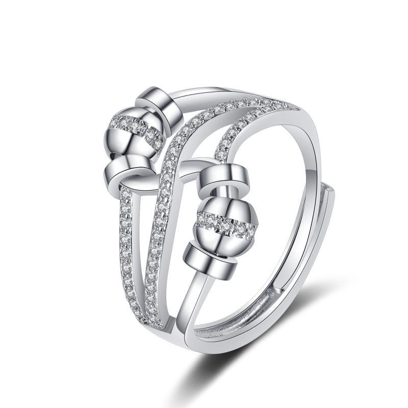 Europe and the United States  new anxiety temperament Internet famous smart ring female ins foreign trade hot sale light luxury exquisite food ringKL-051 KL-051