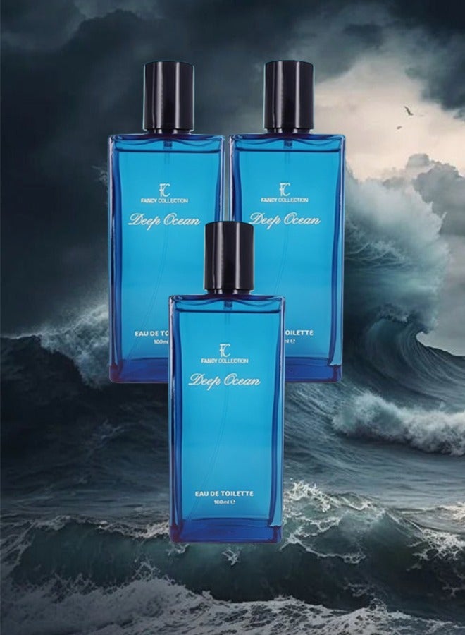 فانسي كوليكشون 3 قطع عطر ديب أوشن فانسي 100 مل - Image 1