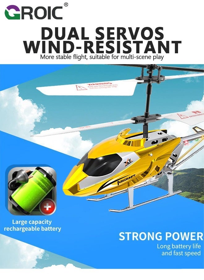 GROIC Remote Control Helicopter, RC Helicopter with 7 LED Light and Altitude Hold, One Key Take Off/Landing, Mini Helicopter Remote Helicopter Toys for Adults Kids, Model Helicopter  - Image 2