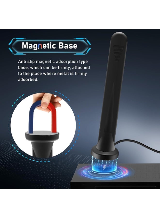 FC22 5G Antenna LTE Band 12dBi SMA TS9 External Omnidirectional Network Antenna with Magnetic Base 4G Signal Booster Omnidirectional with RG174 Cable, Compatible with /4G/5G/GSM/ - Image 3