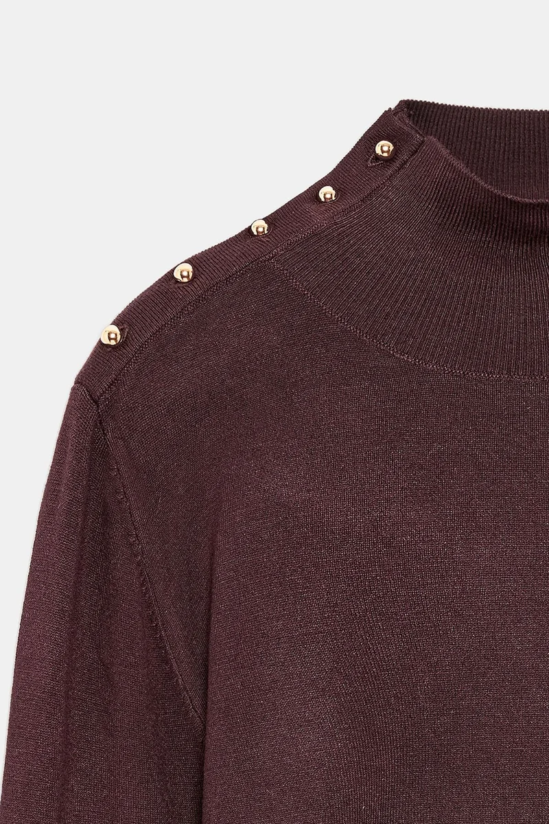 Dilvin Amethyst Purple DILVIN Women's Knit Sweater for Women | Best Price UAE