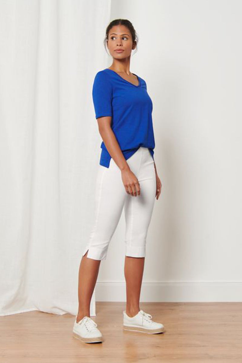 Tchibo Women 3/4 Length Solid Tight, White  - Image 1